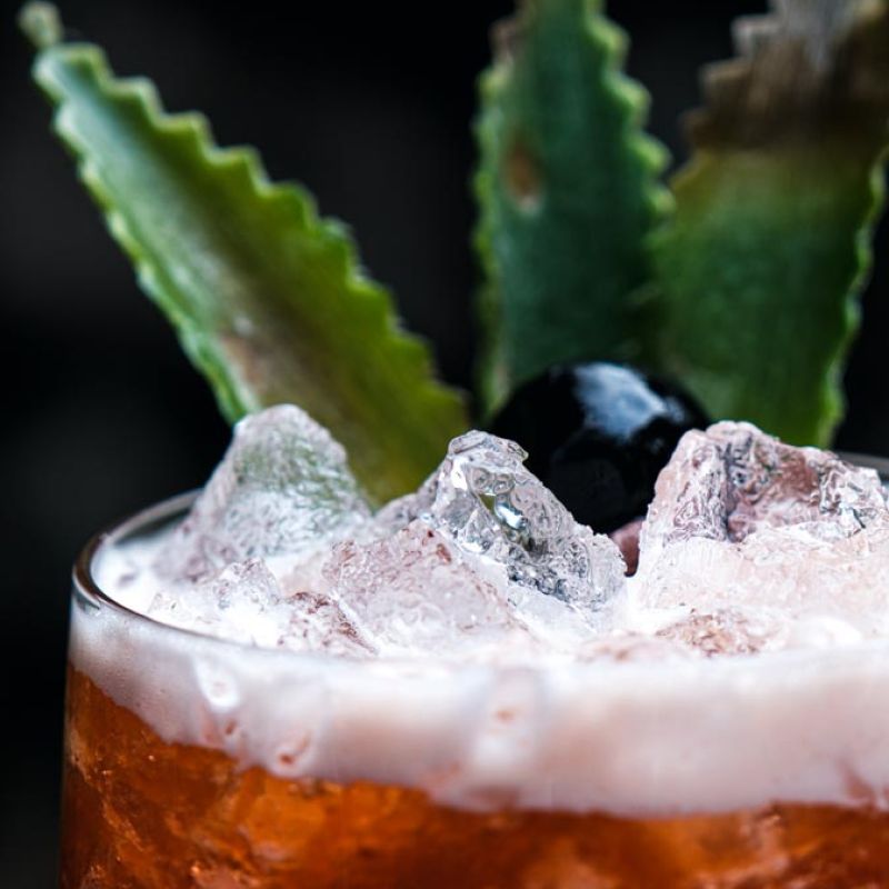 craft cocktail closeup